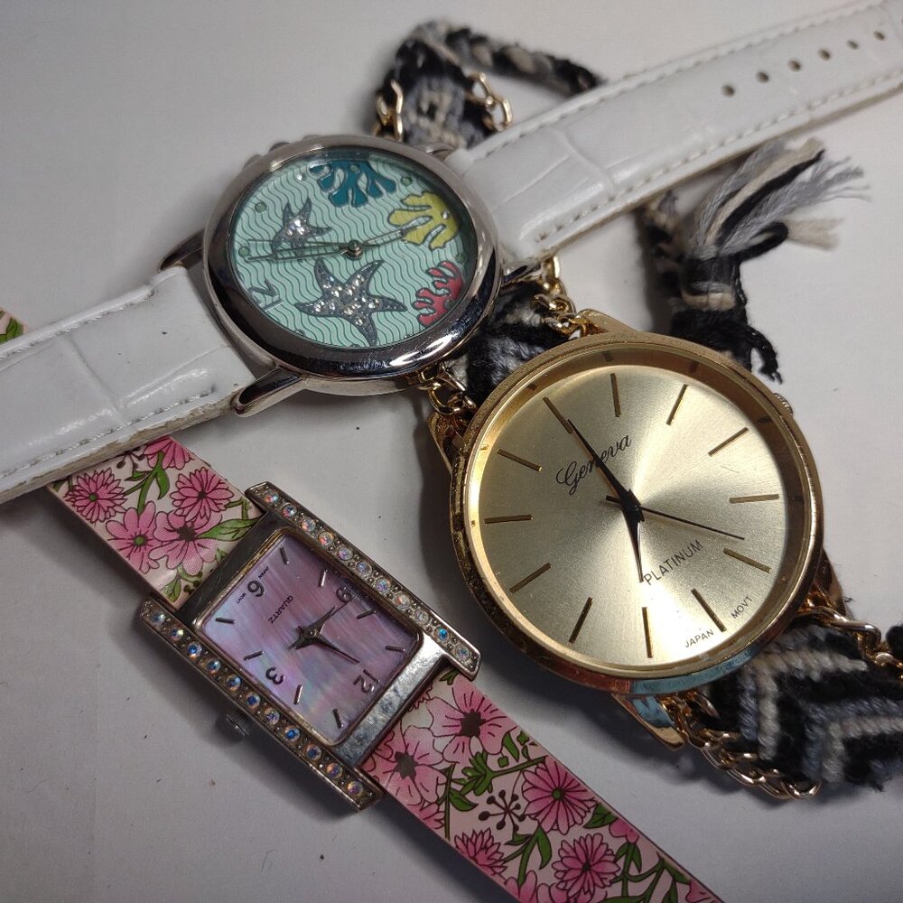 Lot Of 3 Cute Untested Watches